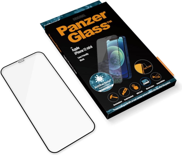 Actual product image PanzerGlass Edge-to-Edge (1 Piece, Apple iPhone 12 mini)
