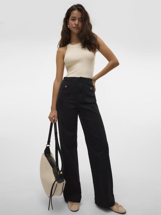 Actual product image Vero Moda VMKAYLA Hohe Taille Weiter Beinschnitt Jeans Weit geschnitten (W29/L30)