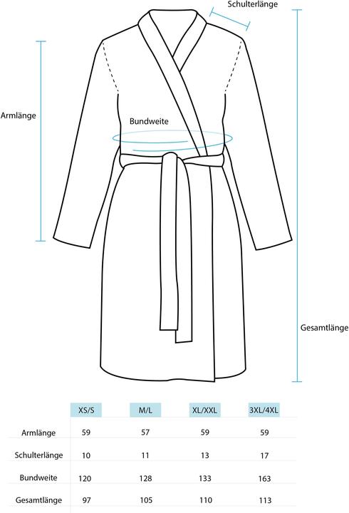 Actual product image Normani Ladies' dressing gown in bamboo waffle pique Manisa - 9629 (38, 40, 42)