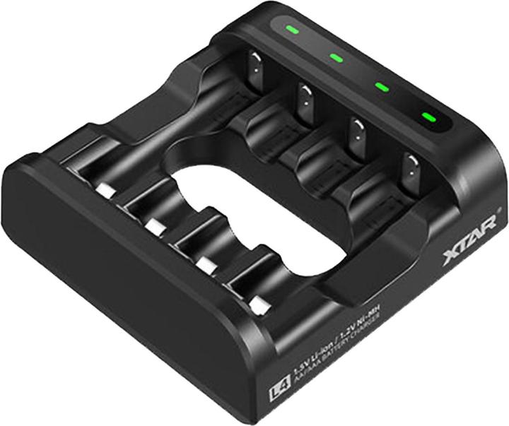 Xtar Akku-Ladegerät für AAA/AA: Li-Ion/NiMH, 4 Schacht Universal Charger (AA, AAA)