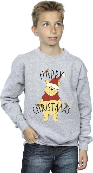 Produktbild Disney Winnie The Pooh Happy Christmas Holly Sweatshirt Jungen (140, 146)