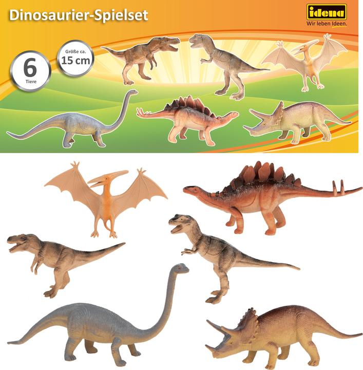 Produktbild Idena Spielfiguren-Set Dinosaurier 15cm 6teilig