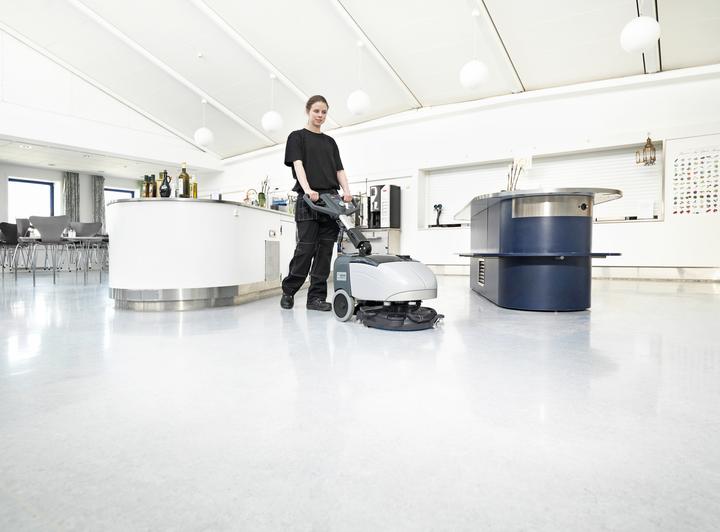 Actual product image Nilfisk SC351 Walk-behind scrubber dryer, battery-powered 1 pc. (Scrubber-dryer)