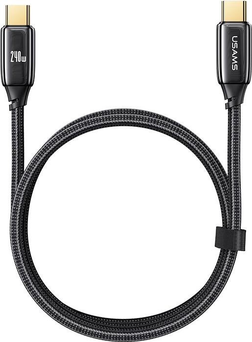 Produktbild Usams Ladekabel Typ-C zu Typ-C - Schwarz (2 m, USB 3.1)