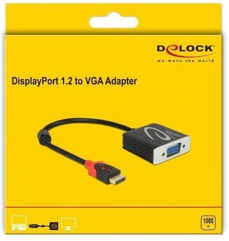Produktbild Delock Displayport zu VGA Adapter (VGA, 16 cm)