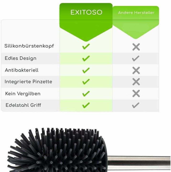Image du produit Exitoso Toilettenbürste Grau