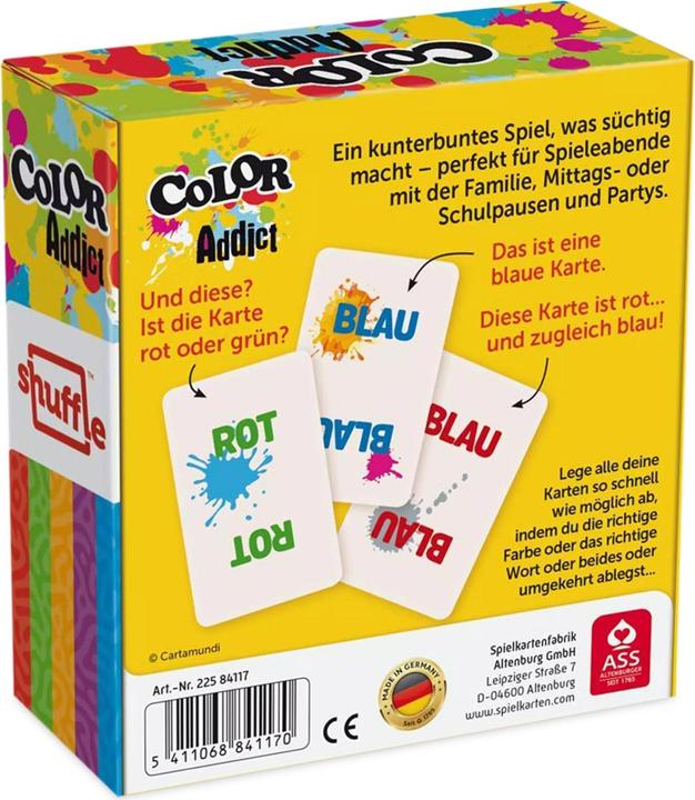 Immagine prodotto AGM Gioco di carte Color Addict (Tedesco, 2 - 6 Giocatori)