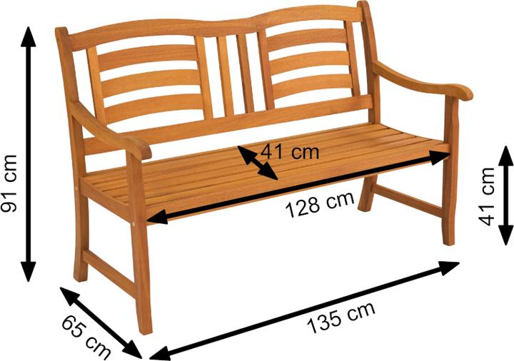 Actual product image Montana Garden bench 2.5-seater
