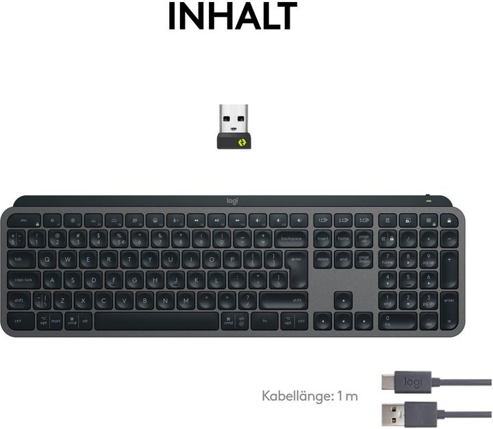 Produktbild Logitech MX Keys S (CH, Kabellos)