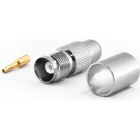 Varia TNC-Buchse für HDF400 Kabel, Crimp Version, Elektronikkabel + Stecker