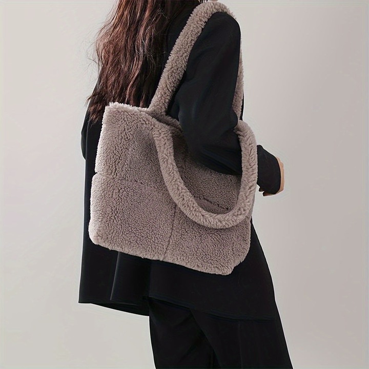 Produktbild Only-Bags.Store Schicke Kunstpelz-Umhängetasche - vielseitig und leicht, perfekt für Arbeit oder Freizeit