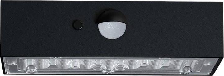 Actual product image V-TAC VT403 LED wall light with solar panel3.7 V, 4000 K 3000 K, black (350 lm, IP65)