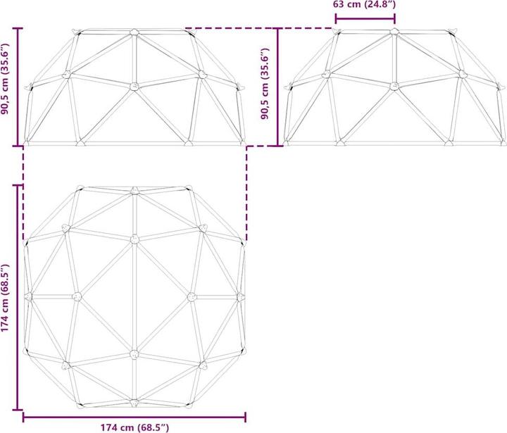 Actual product image vidaXL Kletter Dome
