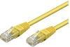 Actual product image Goobay CAT 5e patch cable, U/UTP, yellow, 3 m (U/UTP, CAT5e, 3 m)