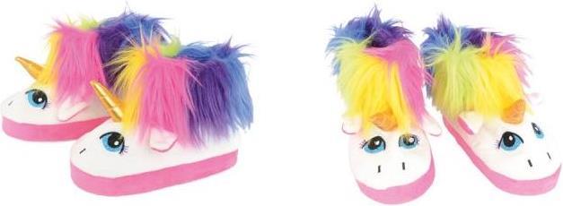 Actual product image Chaks Plush Unicorn Slippers