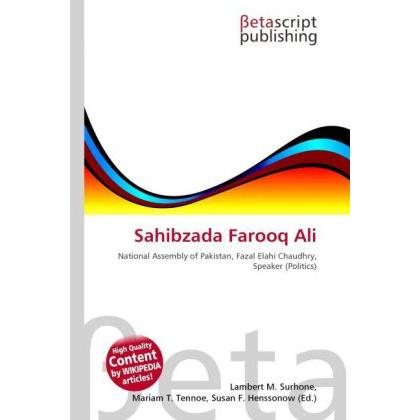 Sahibzada Farooq Ali, Fachbücher