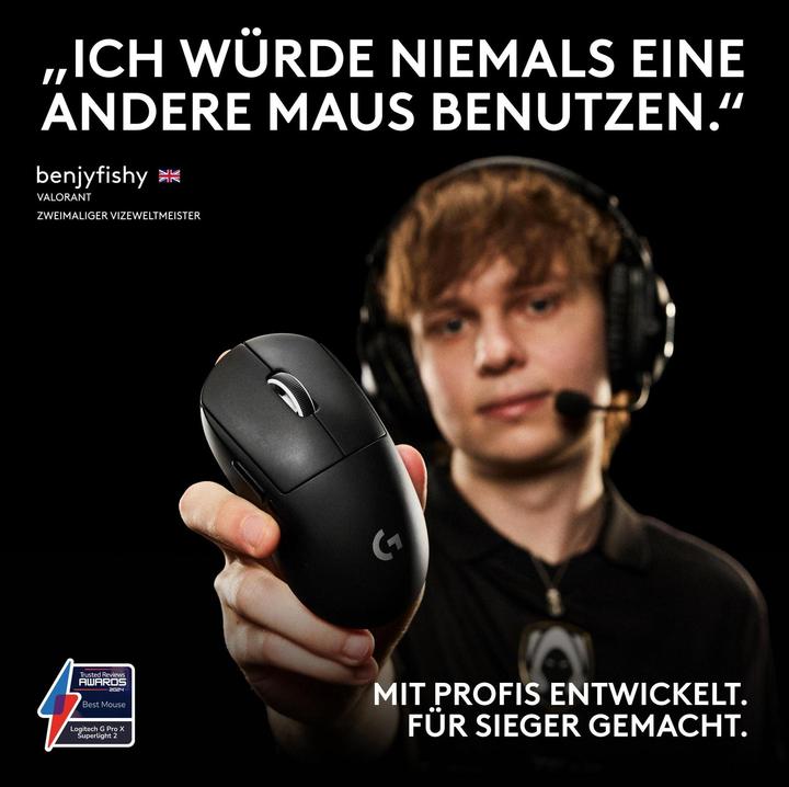 Image du produit Logitech G Pro X Superlight 2 (Filaire, Sans fil)