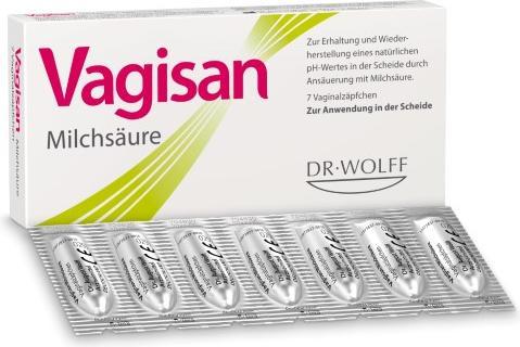 Produktbild Vagisan Milchsäure Zäpfchen (Vaginalzäpfchen)