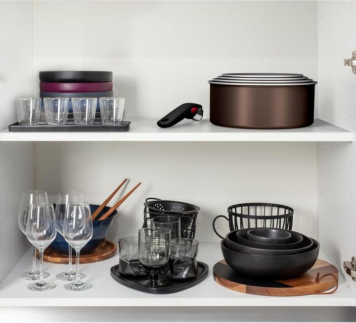 Produktbild Tefal Ingenio XL Force Pfannen-Set 3teilig 24/28 cm + Griff (L1589132), Aluminium - PTFE (Pfannenset + Topfset, Aluminium, 28 x 6 cm)