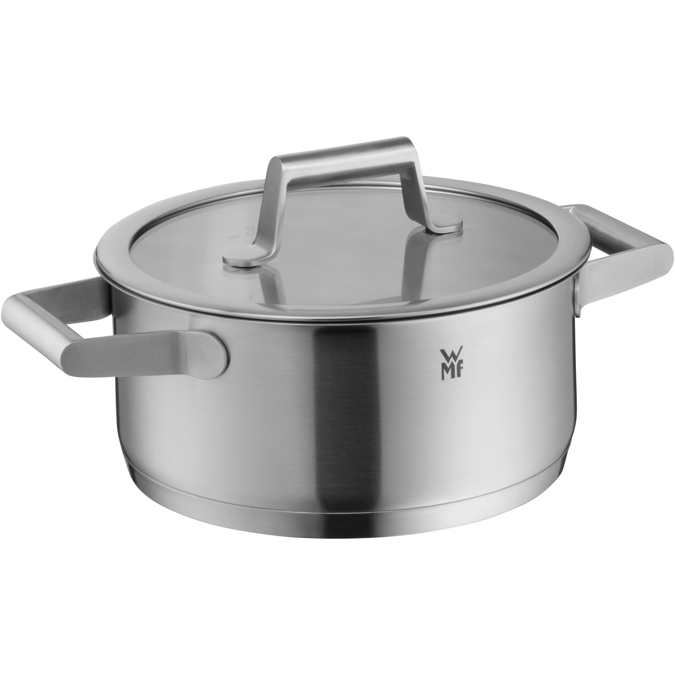 WMF 0728206040 LC 20 + DECKEL COMFORT LINE, Pfanne + Kochtopf, Silber