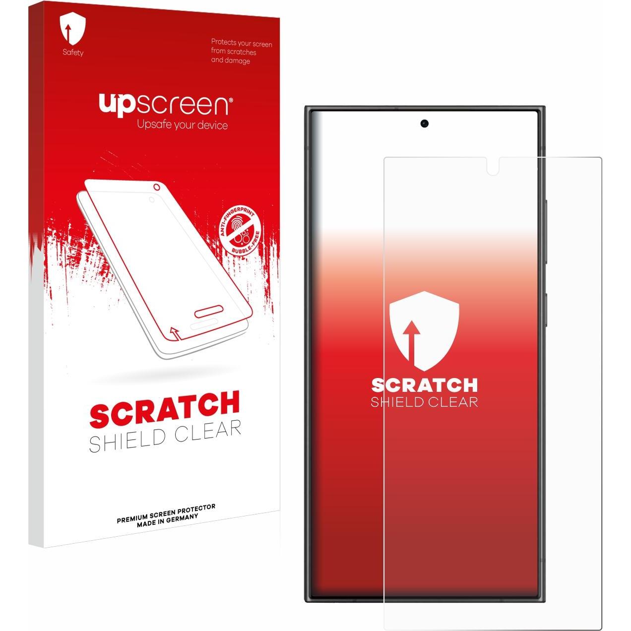 upscreen Scratch Shield Displayschutz (1 Stück, Samsung Galaxy S24 Ultra), Smartphone Schutzfolie, Transparent