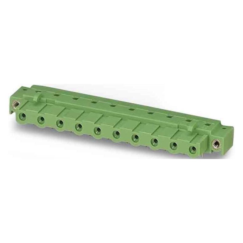 Phoenix Contact Contactdoosbehuizing GIC Aantal polen Totaal 9 Afstand: 7,62 mm 1859056 50 st., Kabels + Stekkers, Groen