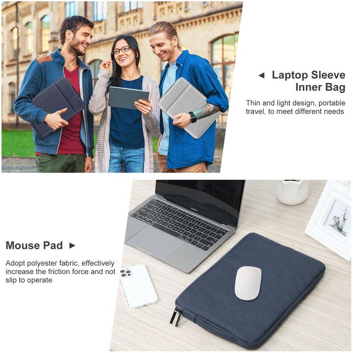 Actual product image König Design Universal Notebook Bag 12.5 - 16.7 inch Carrying Case Cover Laptop Case Cover (16.70", Microsoft, Lenovo, ASUS, HP, Apple, Dell, Acer)