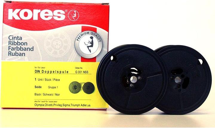 Actual product image Kores Ribbon silk black (1.30 cm, Black)