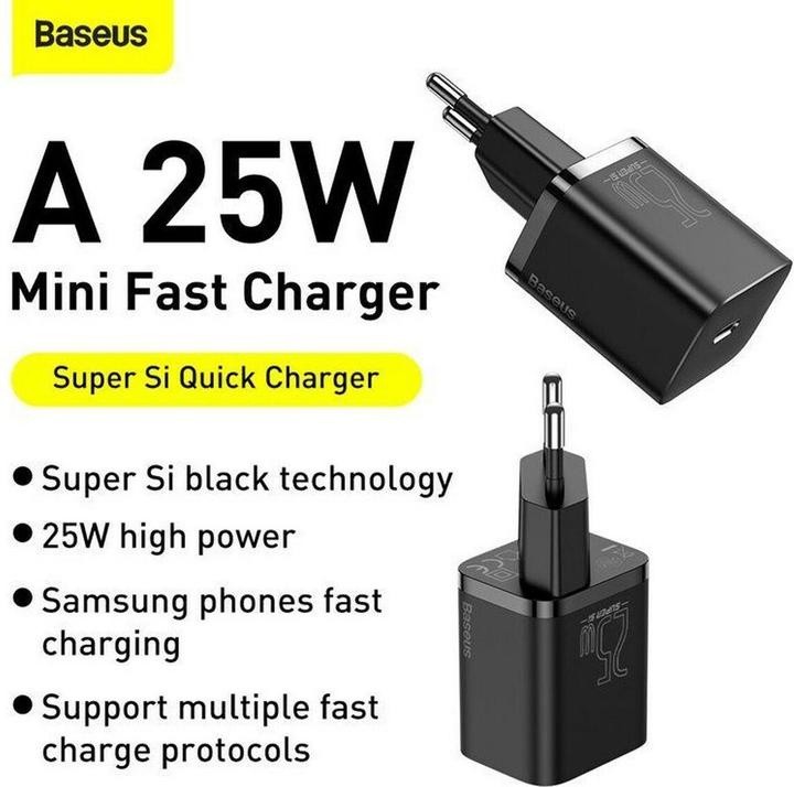 Actual product image Baseus Super Si Set Quick Charger (25 W)