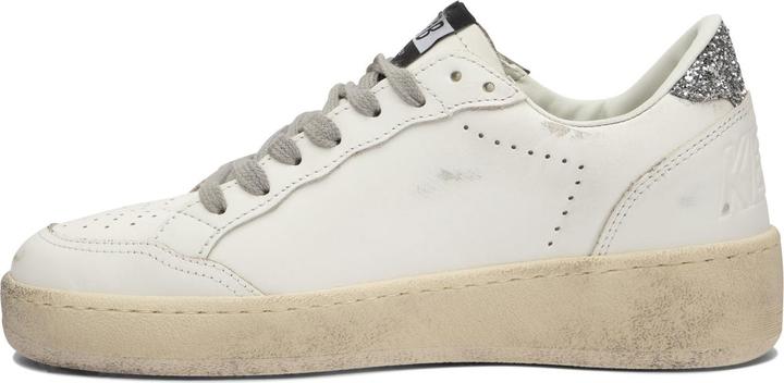 Produktbild Golden Goose ballstar sneakers in leather color white and silver (39)