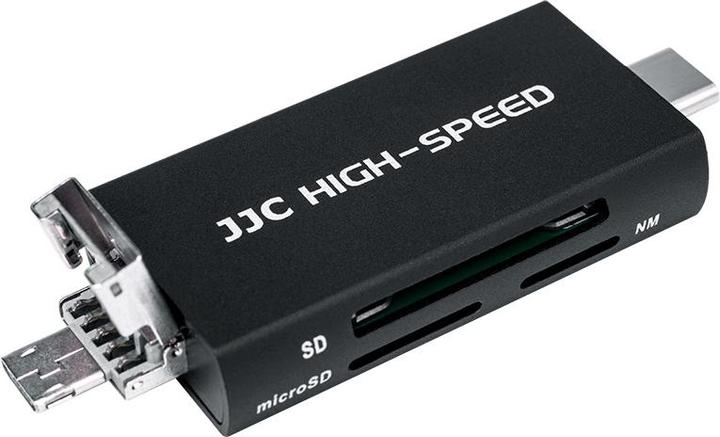 JJC CR UTC5AC Memory Card Reader zwart (USB, USB-C)
