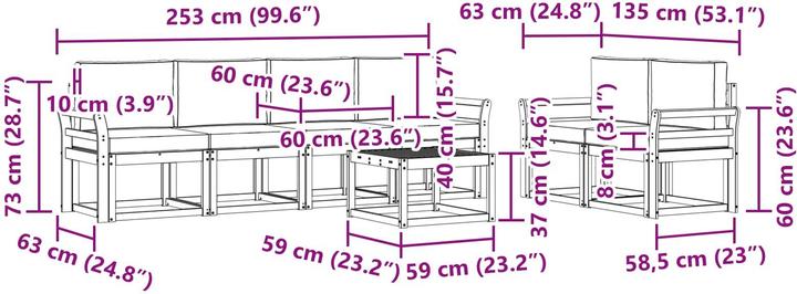 Produktbild vidaXL Outdoor-Sofagarnitur