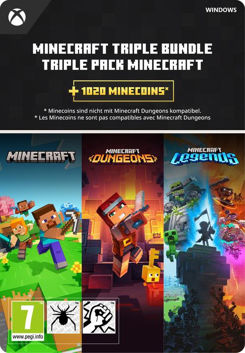 Microsoft Xbox Minecraft Triple Bundle Windows Download Code (Windows)