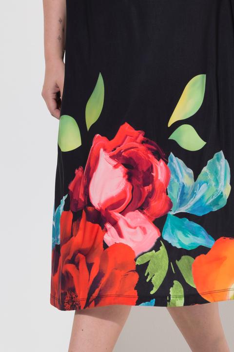 Produktbild Miamoda Kleid, A-Linie, Blumenmotiven (44)