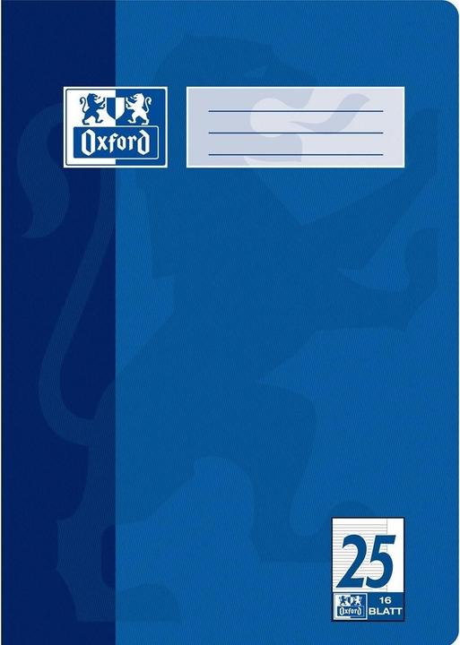 Produktbild Oxford Schulheft, A4, Lineatur 25 (A4, Liniert, Harter Einband)