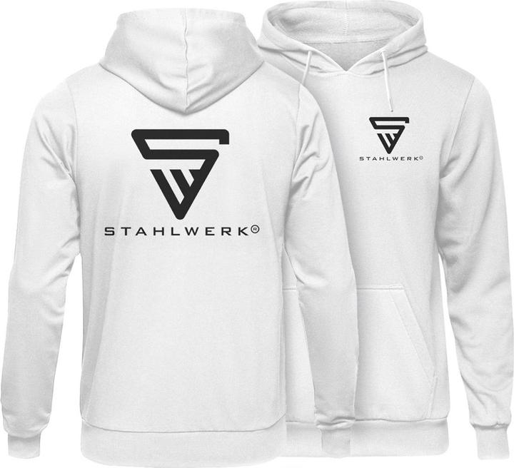 Stahlwerk Hoodie Kapuzenpulli Kapuzenpullover Weiss Grösse XL (XL)