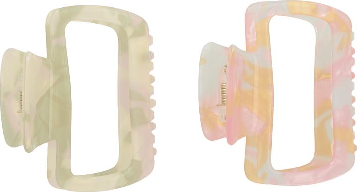 Image du produit Trisa Fashion Marmoierte Haarklammer, multicolour pastell (2 pcs)