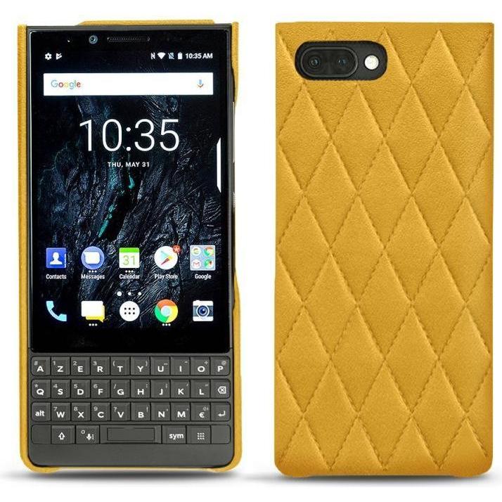 Noreve Lederschutzhülle (Blackberry KEY2), Smartphone Hülle, Orange