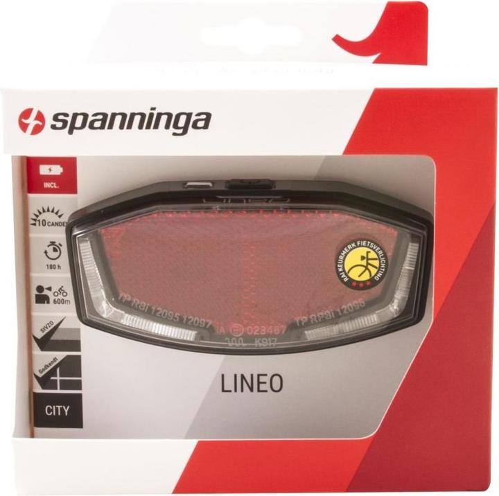 Produktbild Spanninga Lineo XBA Battery Rear Light StVZO