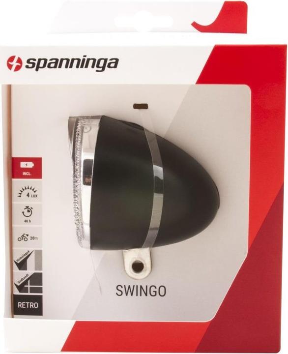 Image du produit Spanninga Lampe avant à batterie Swingo XB StVZO