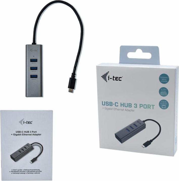 Produktbild i-tec Metal HUB 3 Port (USB-C, 4 Ports)