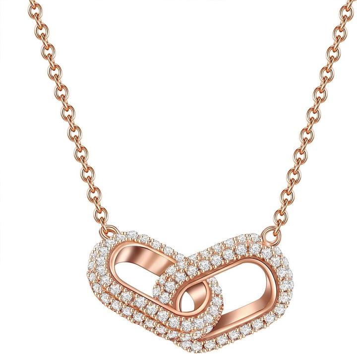 Produktbild Glanzstücke München Damen Sterling Silber Zirkonia roségold 40,0 cm Basiskette + 5,0 cm Verlängerung - 26683 (Sterling Silber rosévergoldet, 40 - 45 cm)