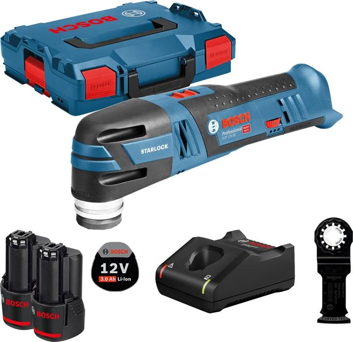 Produktbild Bosch Hausgeräte Akku-Multi-Cutter GOP 12V-28 / 2x 3,0 Ah Akku + Ladegerät in L