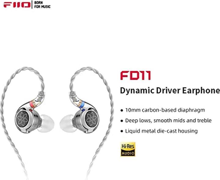 Actual product image FiiO FD11 (No noise cancellation, Cable)