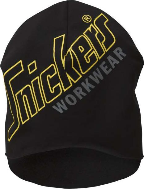 Snickers FlexiWork beanie 9030 one size logo sort (One Size)
