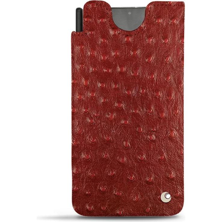 Noreve Lederschutzhülle (Samsung Galaxy S21 Ultra), Smartphone Hülle, Rot
