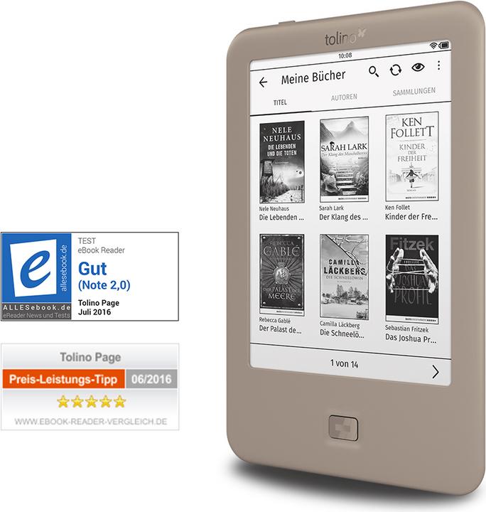 Produktbild tolino page (6", 4 GB, Bronze)