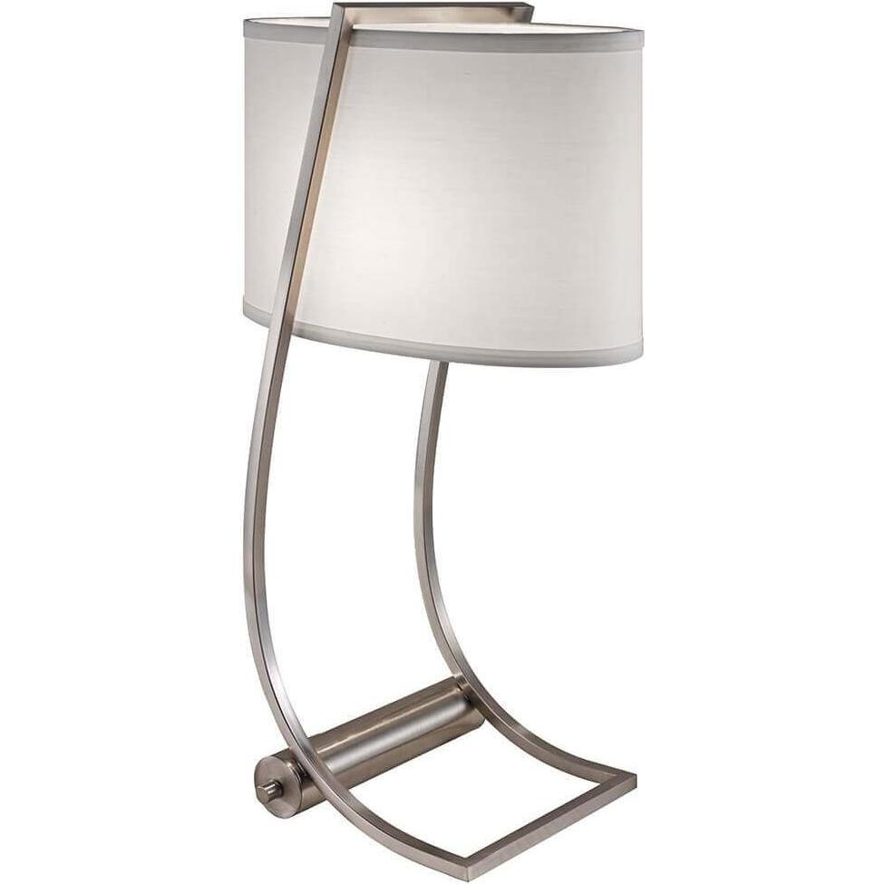 Elstead Lighting, Tischlampe, Lex Tischleuchte E27 Gebürsteter Stahl (E27)