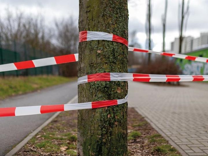 Produktbild Perel Rotes/weisses Sicherheitsband - 100 m - Abroller