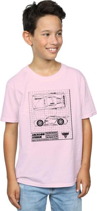 Immagine prodotto Disney Cars Jackson Storm Blueprint Maglietta Ragazzi (152, 158)